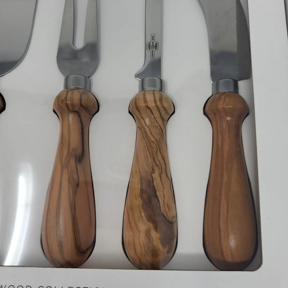 Williams Sonoma Olivewood 5-piece Cheese Knife Set‎ Entertaining Made In Italy